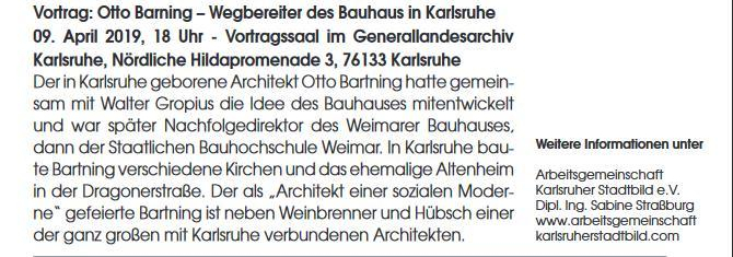 Vortrag Bartning Sabine Strassburg